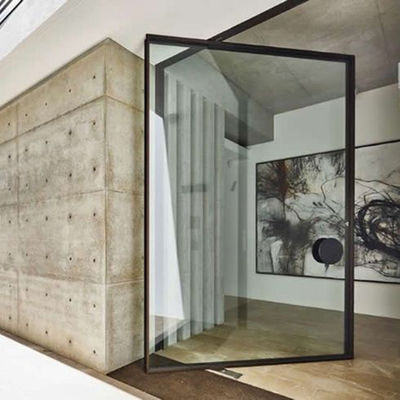 مقاومت به طوفان درب محور آلومینیومی درب محور جلو شیشه گرم