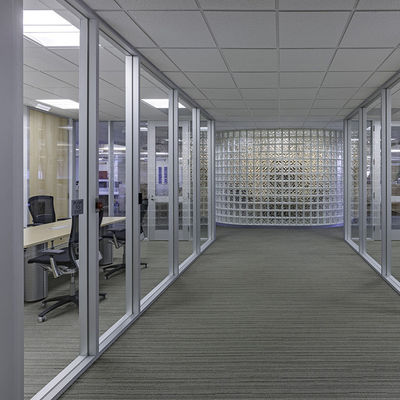 قاب پروفایل آلومینیوم شیشه ای دیوار پارتیشن سفارشی دفتر دیوار پارتیشن