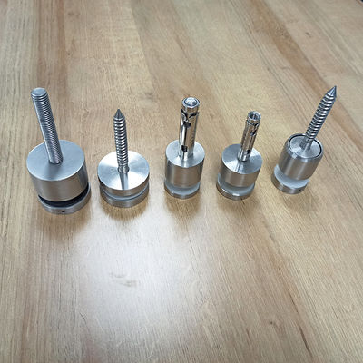 سیستم نرده شیشه ای استیل ضد زنگ 304/316 قابل تنظیم با قطر 30 میلی متر / 42.4 میلی متر برای شیشه 8-12 میلی متر