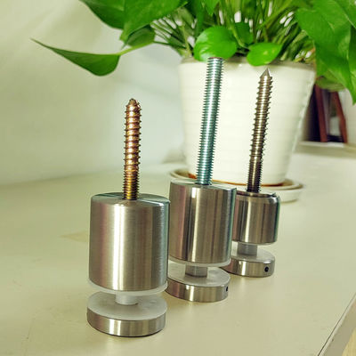 پین نگهدارنده استیل ضد زنگ قابل تنظیم برای نصب روی دیوار بدون قاب نرده شیشه ای