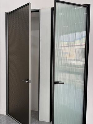 کیفیت  Heavy Duty Aluminum Swing Door Thermal Break Aluminum Swinging Kitchen Doors کارخانه