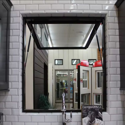 قاب آلومينيوم با امنيت بالا پنجره خم و چرخش با يك آويز