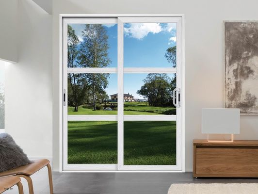 گلاس ایمنی عایق آلومینیوم پروفایل درب کششی شکستن حرارتی جایگزین درب کششی شیشه ای