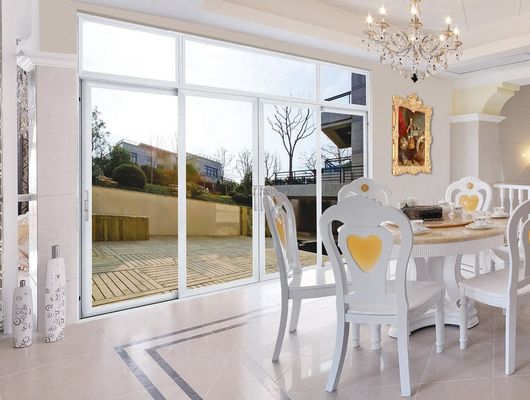 گلاس ایمنی عایق آلومینیوم پروفایل درب کششی شکستن حرارتی جایگزین درب کششی شیشه ای