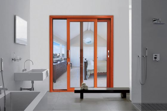 درب کشویی با پروفایل آلومینیومی محکم با شیشه های سخت قابل تنظیم