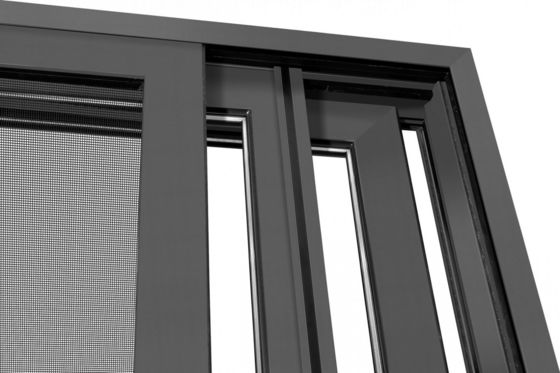 درب کشویی با پروفایل آلومینیومی محکم با شیشه های سخت قابل تنظیم