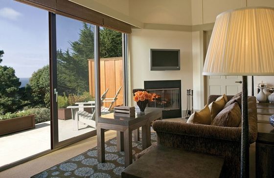 درب های شیشه ای کشویی آلومینیومی ضخیم دوامدار