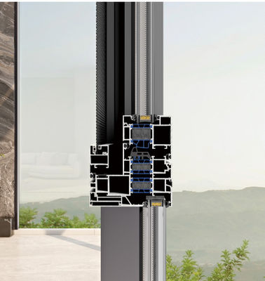 آلومينيوم دوامدار پنجره باز باز با شيشه لايه دار و شيشه عایق گرم