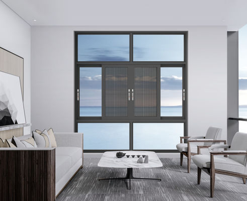 SZG Casement Open Aluminum Swing Window با سخت افزار فولاد ضد زنگ