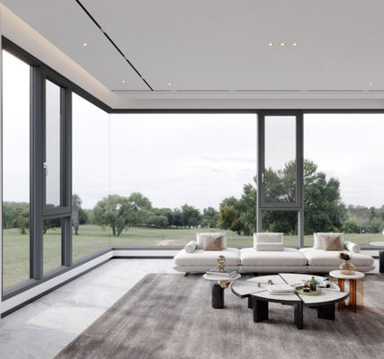 نگهداری آسان پنجره ی آلومینیومی مقاوم به خوردگی شیشه ای