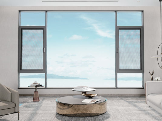 نگهداری آسان پنجره ی آلومینیومی مقاوم به خوردگی شیشه ای