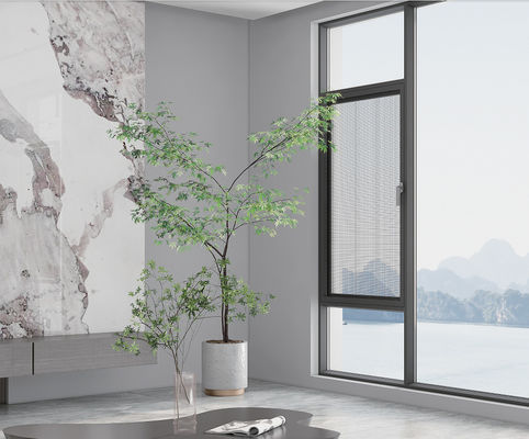 پنجره های آلومینیومی با پوشش پودری با شیشه دوگانه