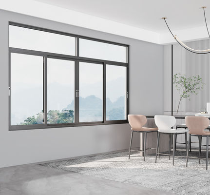 SZG پودر پوشش پنجره کشویی آلومینیوم با سیستم قفل چند نقطه و سخت افزار