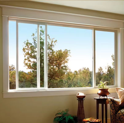 پنجره کشویی آلومینیومی سفارشی صرفه جویی در انرژی پنجره شیشه ای کشویی آلومینیومی