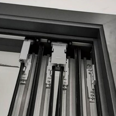 شیشه ای عایق آلومینیوم درب های پشت بام تاشو آلومینیوم سفارشی درب های دو لایه سفید