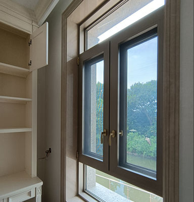 پنجره ی دو لایه آلومینیوم با شیشه ی دو لایه آلومینیوم