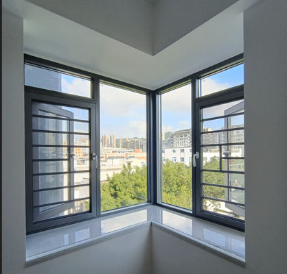 پنجره ای شیب دار آلومینیومی با پوشش پودری