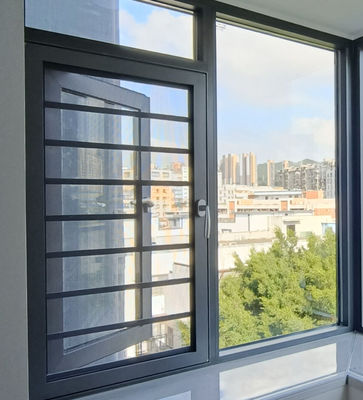 پنجره ی دو طرفه ی آلومینیومی قابل تنظیم طراحی مدرن