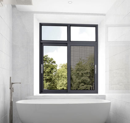 پنجره کشویی آلومینیوم پوشیده با پودر حفاظت از حشرات پنجره کشویی دو شیشه ای