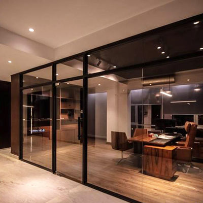 شیشه تجاری بدون قاب دیواره های اداری شیشه های رنگی سفارشی