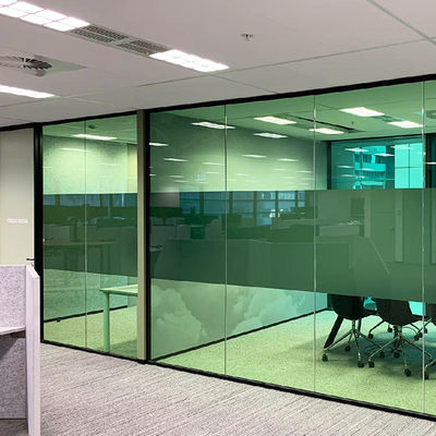 شیشه تجاری بدون قاب دیواره های اداری شیشه های رنگی سفارشی