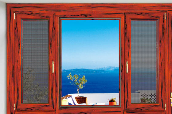 مقاومت در برابر باد، خم شدن و چرخش پنجره های آلومینیومی قابل تنظیم با شیشه های دوگانه