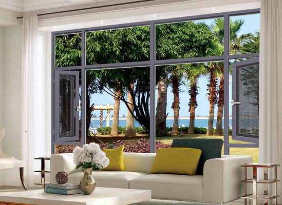 پنجره های آلومینیومی مقاوم به آب و هوا با حفاظت از ایمنی