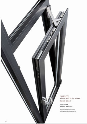 پنجره های آلومینیومی قابل تنظیم و چرخش با شیشه عایق