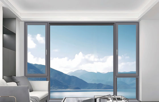 پنجره های آلومینیومی قابل تنظیم و چرخش با شیشه عایق