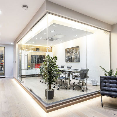 قاب آلومینیوم شیشه ای اتاقچه دیوارهای ابعاد سفارشی با درب