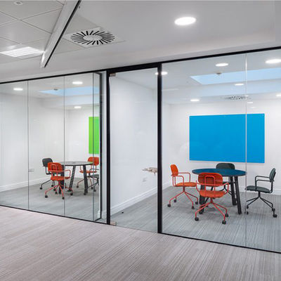 طراحی مدرن شیشه ضخیم قاب دیوار دفتر با شیشه گرم