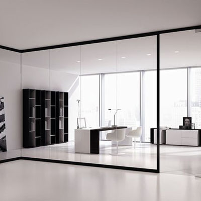 دیوار شیشه ای انعطاف پذیر قاب آلومینیوم دیوارهای صوتی ضد صدا