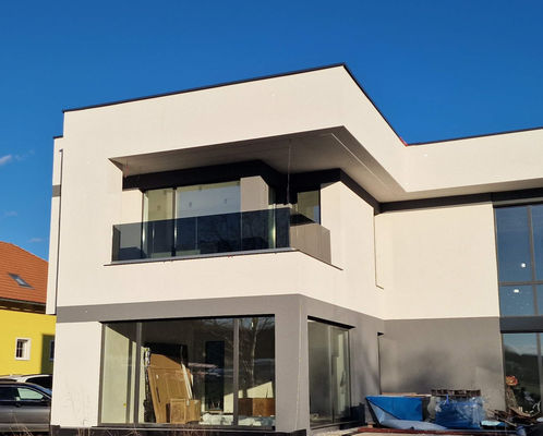 به صورت سفارشی صاف بدون قاب شیشه ای بالسترد ضد گرد و غبار و تمیز کردن آسان