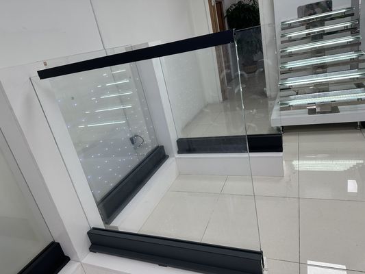 آلومینیوم U Channel Glass Balustrade مقاوم در برابر آب و هوا برای فضای باز