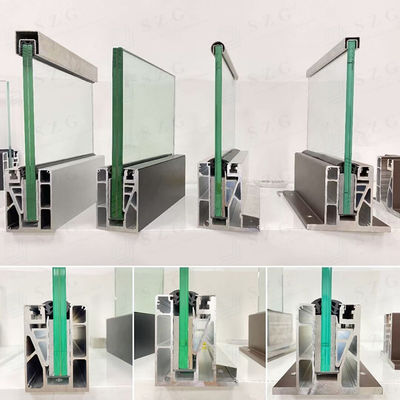 رال شیشه ای آلومینیومی 12 میلی متری قابل سفارشی سازی 304 SS