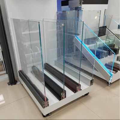 سیستم کانال U شیشه ای ثابت 800-1200 میلی متر با دستگیره آلومینیومی برای ایمنی و جذابیت زیبایی