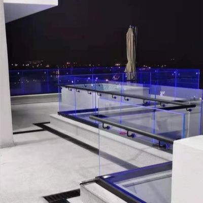 سیستم کانال U شیشه ای ثابت 800-1200 میلی متر با دستگیره آلومینیومی برای ایمنی و جذابیت زیبایی