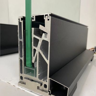 نرده شیشه ای بدون قاب با کانال U باز با چراغ های LED و بیش از 5 سال گارانتی