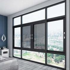 نوع عایق بندی پنجره کشویی شیشه ای دو لایه برای مقاومت در برابر باد و باران