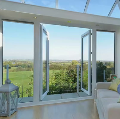 طراحی محکم درب چرخ دار فلزی ضد بادی برای راهروهای هتل پوستر پوشش سطح پایان و پرده حشرات شامل