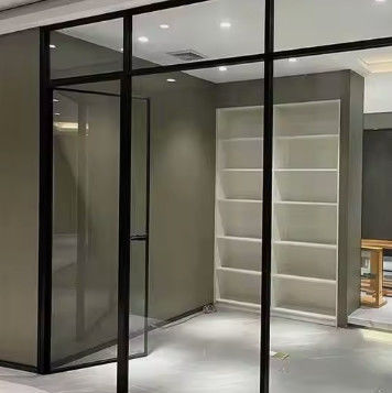 Y/N درب چرخ دار آلومینیومی با شیشه شفاف دوگانه و قفل مغناطیسی