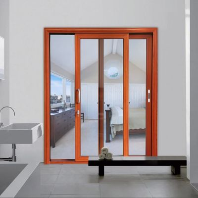 درب کشویی آلومینیومی با دوام طولانی برای جلوگیری از دود نفت 50 سال طول عمر و بهره وری انرژی بالا