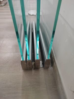 درب های بیرونی دو لایه ای از آلومینیوم شیشه ای عایق برای ساختمان های تجاری