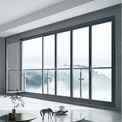 درب تاشوی آلومینیومی با عایق صوتی خوب، کیفیت بالای EPDM و درزگیر سیلیکونی برای نصب آسان