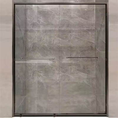 طراحی بدون قاب آسان نصب 8mm درب دو شیشه ای شستشو