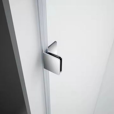 درب کشویی حمام ضد آب و عایق در قاب فولاد ضد زنگ با شیشه