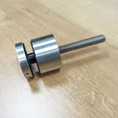 سیستم نرده شیشه ای استیل ضد زنگ 304/316 قابل تنظیم با قطر 30 میلی متر / 42.4 میلی متر برای شیشه 8-12 میلی متر