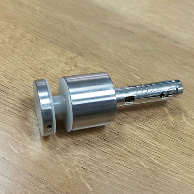 سیستم نرده شیشه ای استیل ضد زنگ 304/316 قابل تنظیم با قطر 30 میلی متر / 42.4 میلی متر برای شیشه 8-12 میلی متر