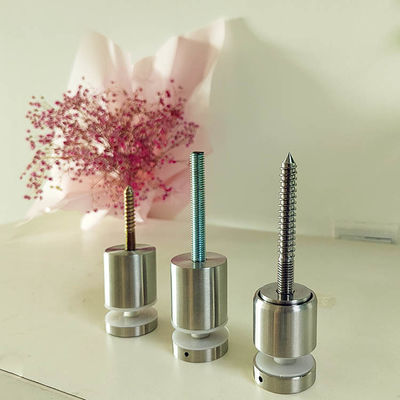 پین نگهدارنده استیل ضد زنگ قابل تنظیم برای نصب روی دیوار بدون قاب نرده شیشه ای