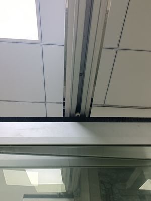 مقاوم به طوفان درب دوپوشیده شیشه ای محکم امنیت بالا قابل تنظیم